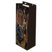 Koning Cophetua en de bedelmaagd (Burne-Jones) Wijn Cadeautas (Voorkant Gekanteld)