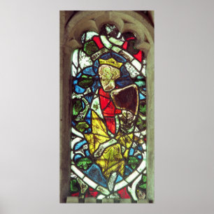 Koning David, 14e eeuw Poster