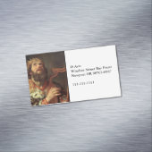 Koning David die zijn Harp speelt Visitekaartje Magneet (Voorbeeld)