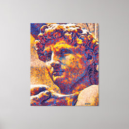 Koning David en God Canvas Afdruk