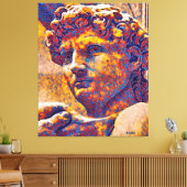Koning David en God Canvas Afdruk (Insitu (Woonkamer))