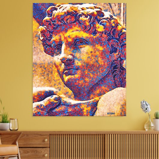 Koning David en God Canvas Afdruk (Insitu (Woonkamer))