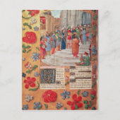 Koning David en Musicians uit de Breviary Briefkaart (Voorkant)