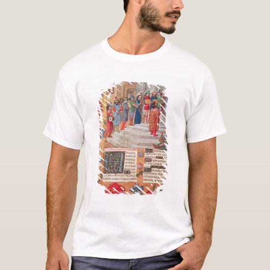 Koning David en Musicians uit de Breviary T-shirt (Voorkant)