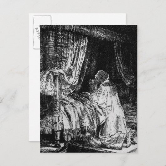 Koning David gebed, 1652 Briefkaart (Voorkant / Achterkant)