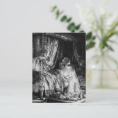 Koning David gebed, 1652 Briefkaart (Staand voorkant)