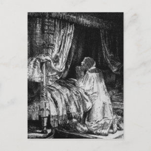 Koning David gebed, 1652 Briefkaart