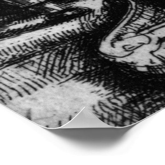 Koning David gebed, 1652 Poster (Hoek)