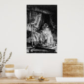 Koning David gebed, 1652 Poster (Keuken)