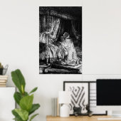 Koning David gebed, 1652 Poster (Thuiskantoor)