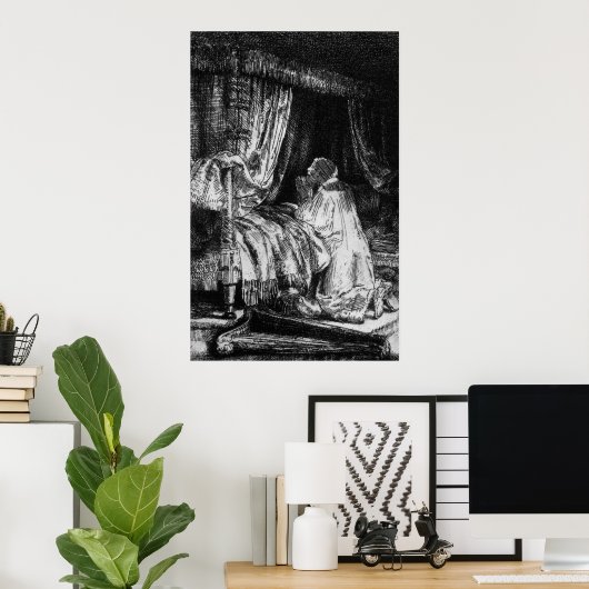 Koning David gebed, 1652 Poster (Thuiskantoor)