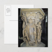 Koning David geflankeerd door Mozes en Jeremiah Briefkaart (Voorkant / Achterkant)