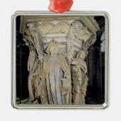 Koning David geflankeerd door Mozes en Jeremiah Metalen Ornament (Voorkant)