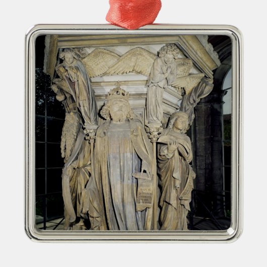 Koning David geflankeerd door Mozes en Jeremiah Metalen Ornament (Voorkant)