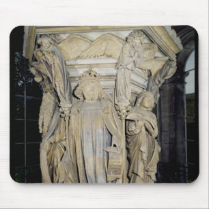 Koning David geflankeerd door Mozes en Jeremiah Muismat