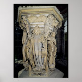 Koning David geflankeerd door Mozes en Jeremiah Poster (Voorkant)