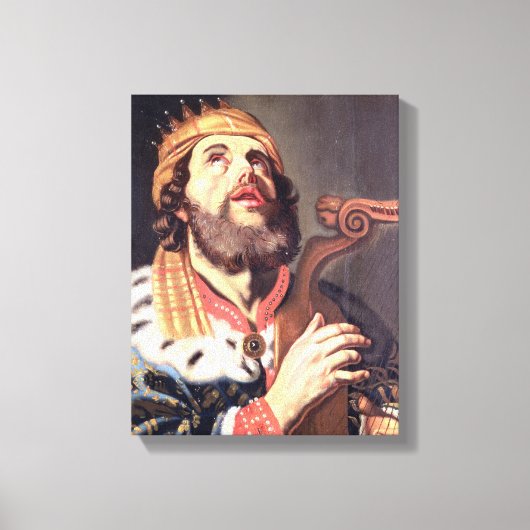 Koning David (panel) Canvas Afdruk (Voorkant)