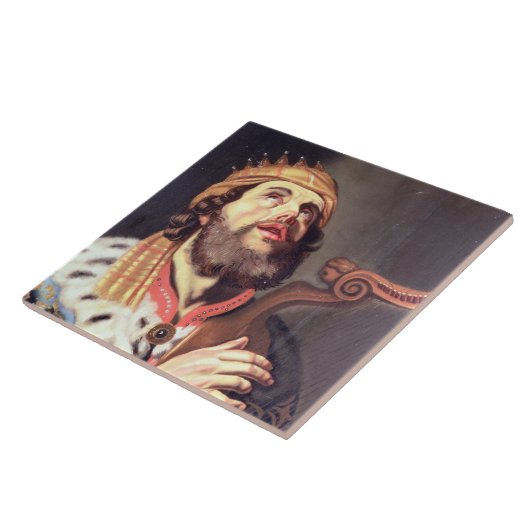 Koning David (panel) Tegeltje (Zijkant)