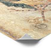 Koning David speelt een salterij van een salter Poster (Hoek)