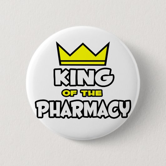 Koning der Apotheek Ronde Button 5,7 Cm (Voorkant)
