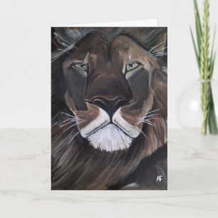 Koning der Beesten Schilderij van Alfred Fox Kaart