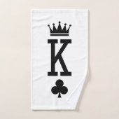Koning der kaarten bad handdoek (Handdoek)