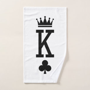 Koning der kaarten bad handdoek
