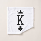 Koning der kaarten bad handdoek (Wasdoekje)
