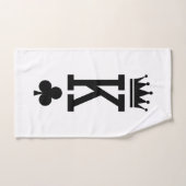 Koning der kaarten bad handdoek (Handdoek)