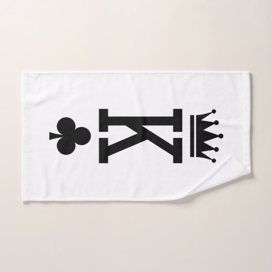 Koning der kaarten bad handdoek (Handdoek)