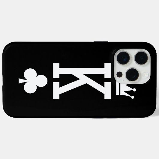 Koning der kaarten Case-Mate iPhone case (Achterkant (horizontaal))