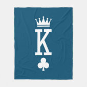 Koning der kaarten fleece deken (Voorkant)