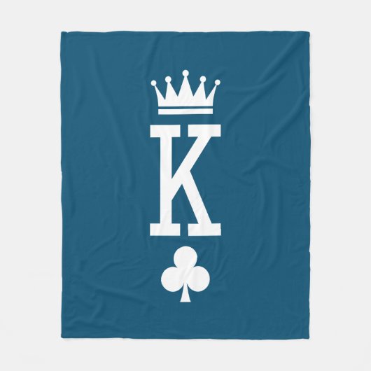 Koning der kaarten fleece deken (Voorkant)