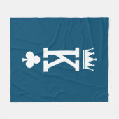 Koning der kaarten fleece deken (Voorkant (Horizontaal))