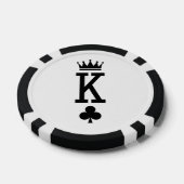 Koning der kaarten poker chips (Enkel)