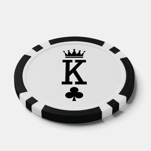 Koning der kaarten poker chips (Enkel)