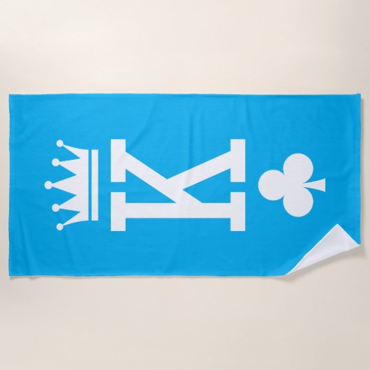 Koning der kaarten strandlaken (Voorkant)