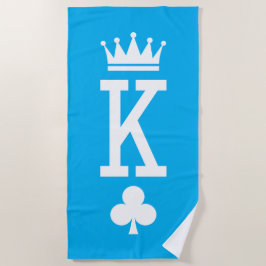 Koning der kaarten strandlaken