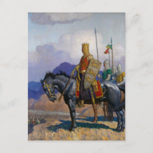 Koning Eduard Uitzichten De slag c. 1921 door N.C. Briefkaart