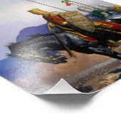 “Koning Edward bekijkt de slag” door NC Wyeth Foto Afdruk (Hoek)