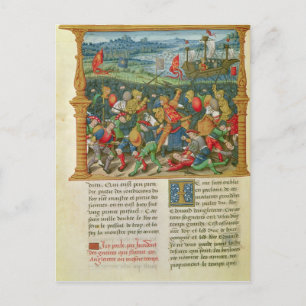 Koning Edward III Waging War in the Battle of Briefkaart