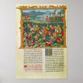 Koning Edward III Waging War in the Battle of Poster (Voorkant)