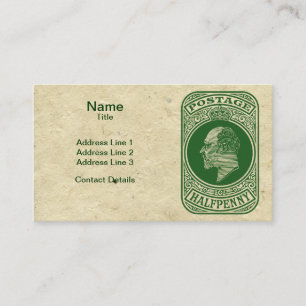 Koning Edward VII de Vooruitbetaalde Postzegel van Visitekaartje