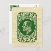 koning Edward VII Prepaid Envelope Halfpenny Briefkaart (Voorkant / Achterkant)