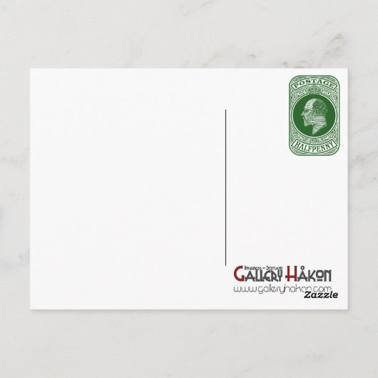  koning Edward VII Prepaid Envelope Halfpenny Briefkaart (Achterkant)