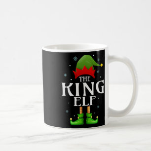 Koning Elf Xmas Bijpassende Familie Groep Kerst Gr Koffiemok