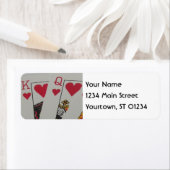 Koning en hartenkoningin etiket (Insitu)