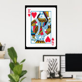 Koning en hartenkoningin poster (Thuiskantoor)