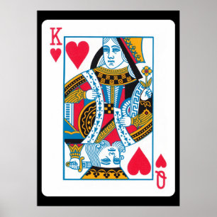 Koning en hartenkoningin poster
