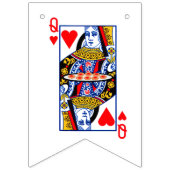 Koning en hartenkoningin vlaggetjes (Tweede vlag)